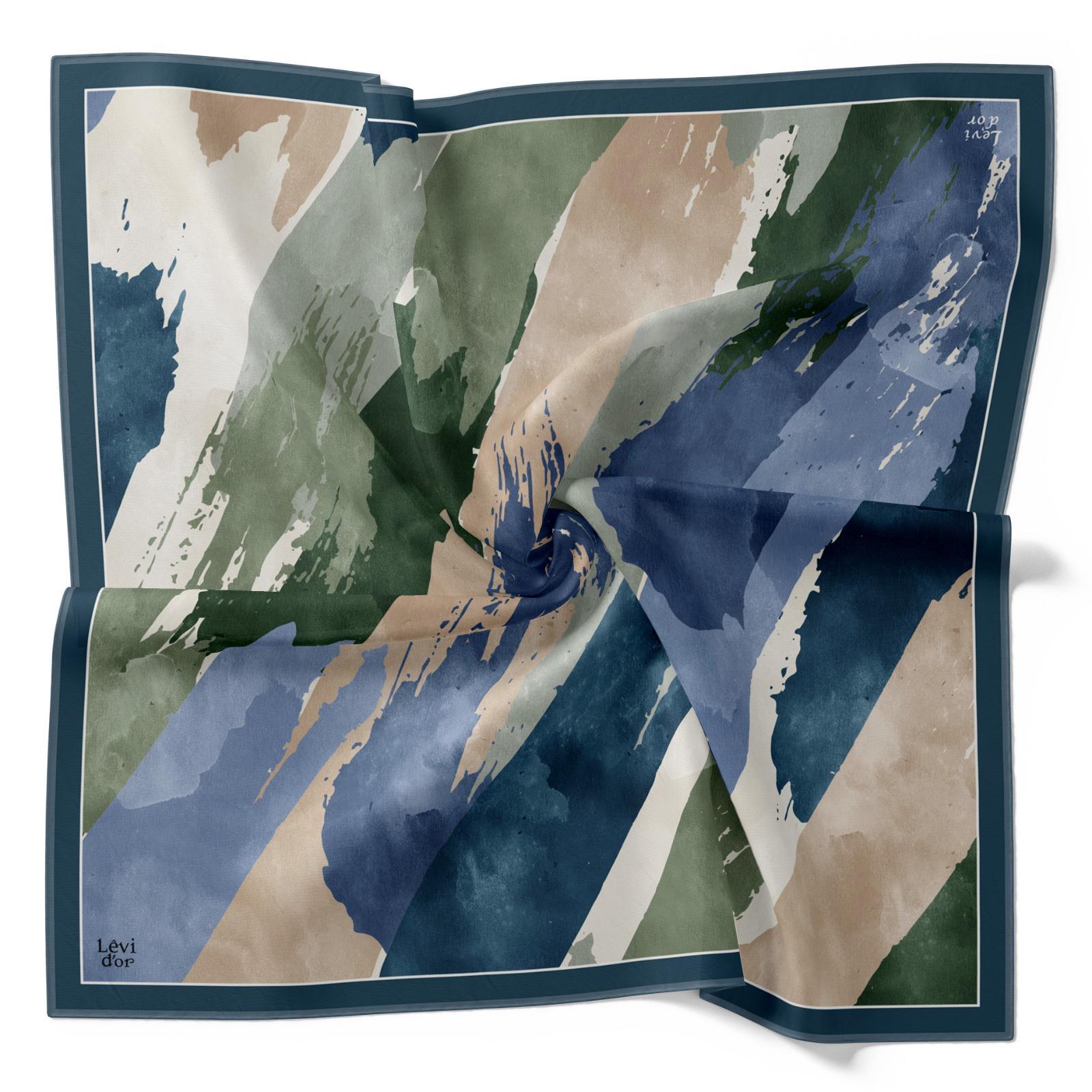 LEVİDOR FIRÇA DESEN İPEK EŞARP