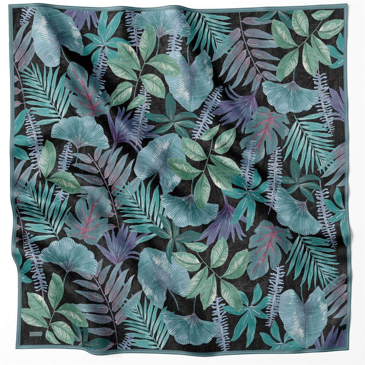 BELLİ ÇİÇEK DESEN İPEK EŞARP