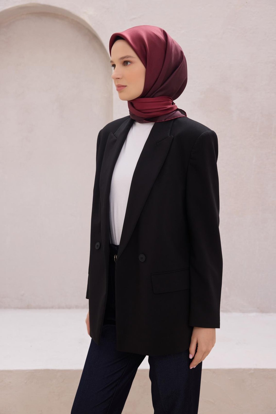 BELLİ DEGRADE DESEN İPEK EŞARP