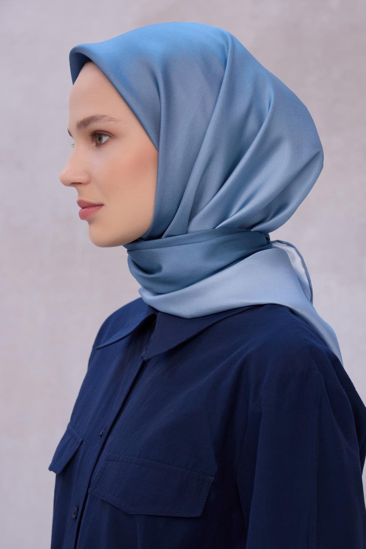 BELLİ DEGRADE DESEN İPEK EŞARP