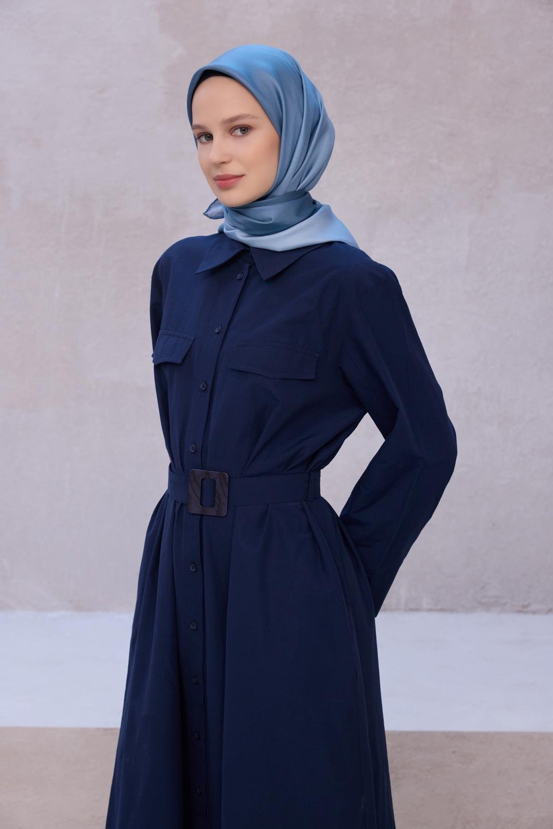 BELLİ DEGRADE DESEN İPEK EŞARP