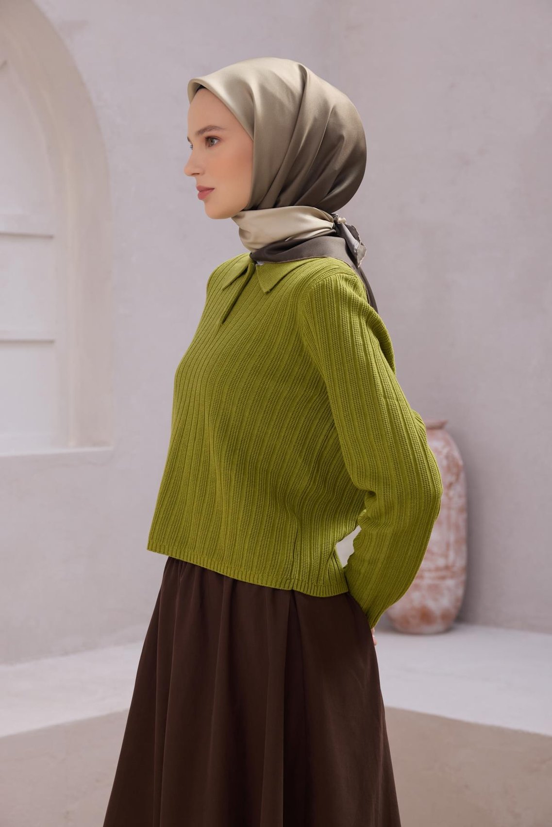 BELLİ DEGRADE DESEN İPEK EŞARP