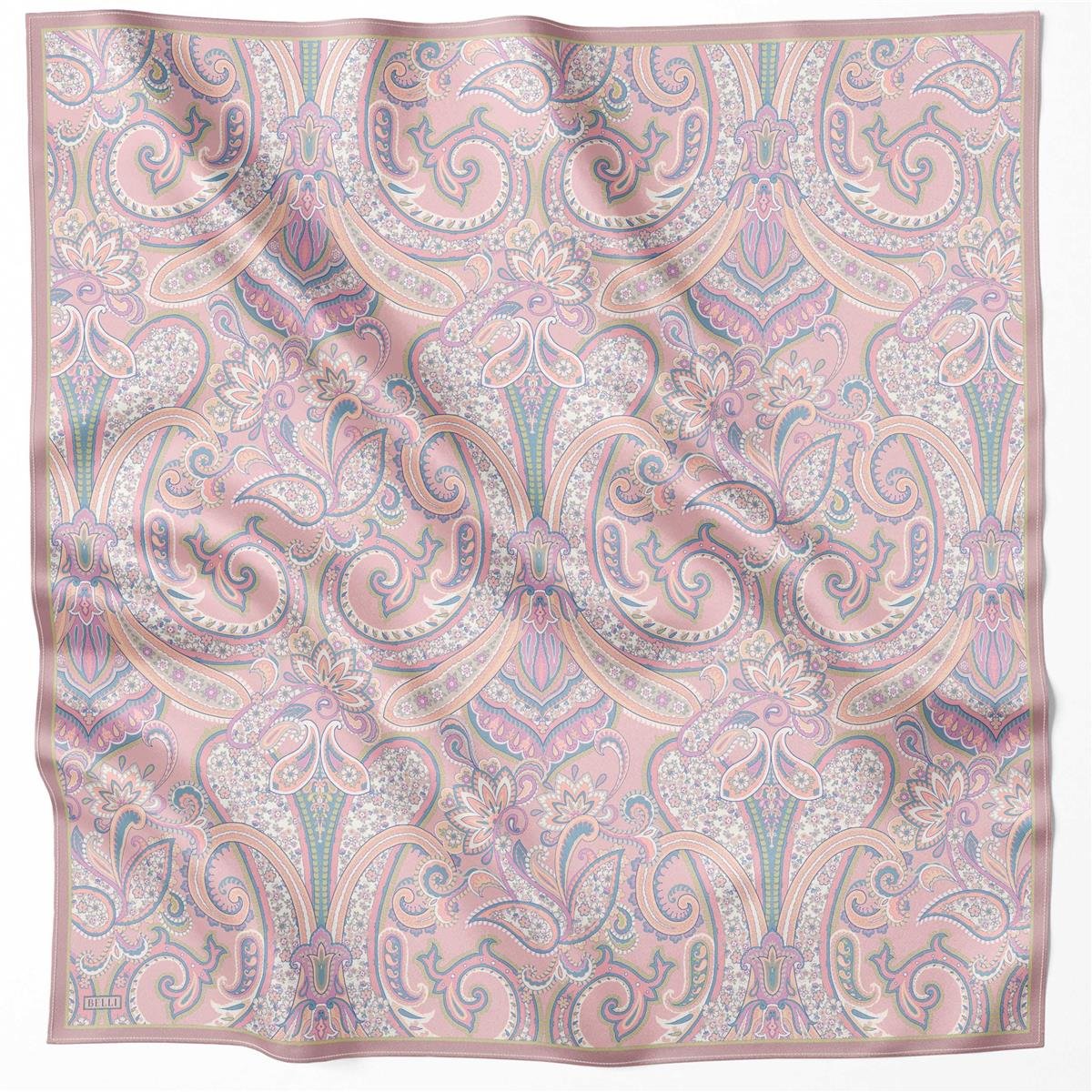 BELLİ ETNİK DESEN İPEK EŞARP