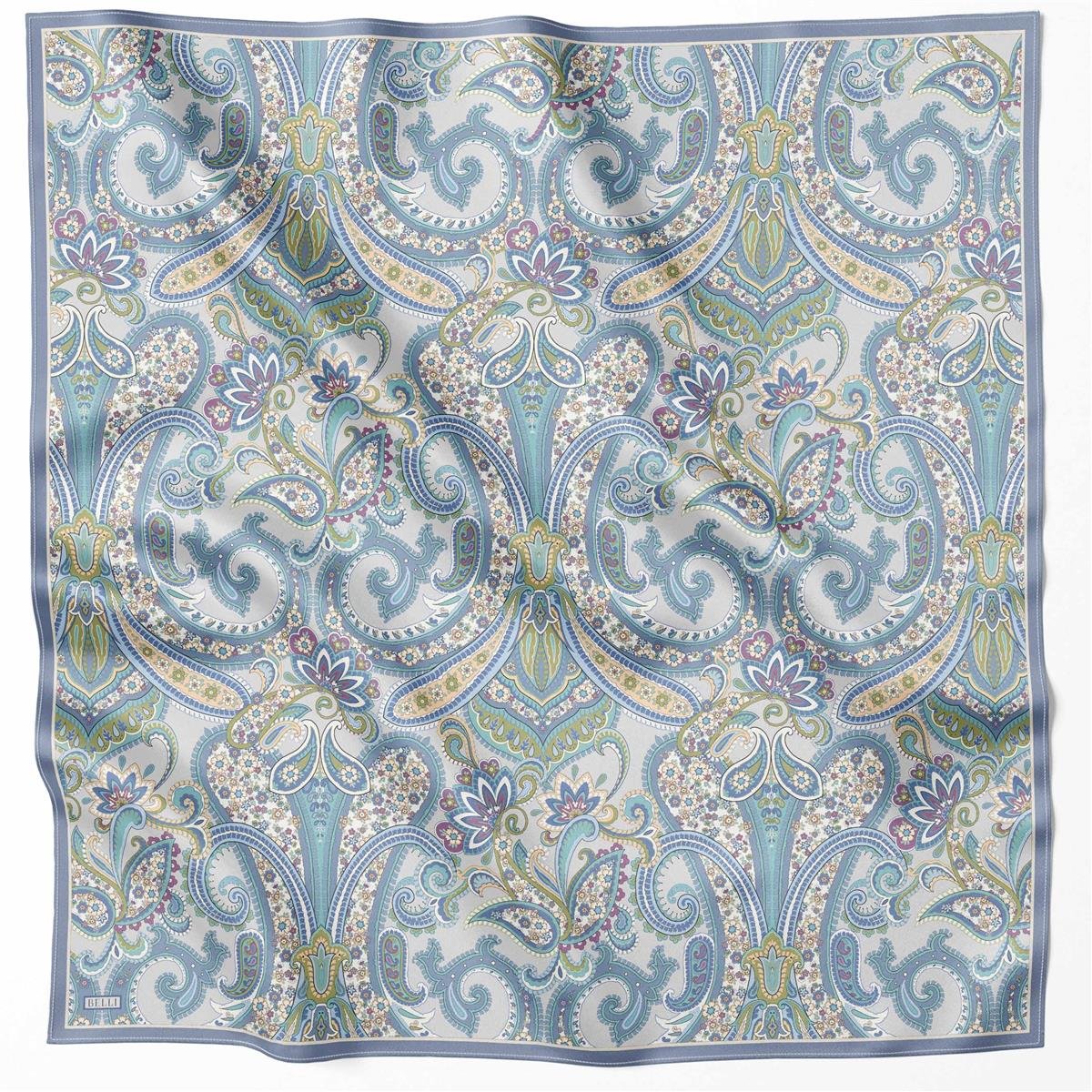 BELLİ ETNİK DESEN İPEK EŞARP