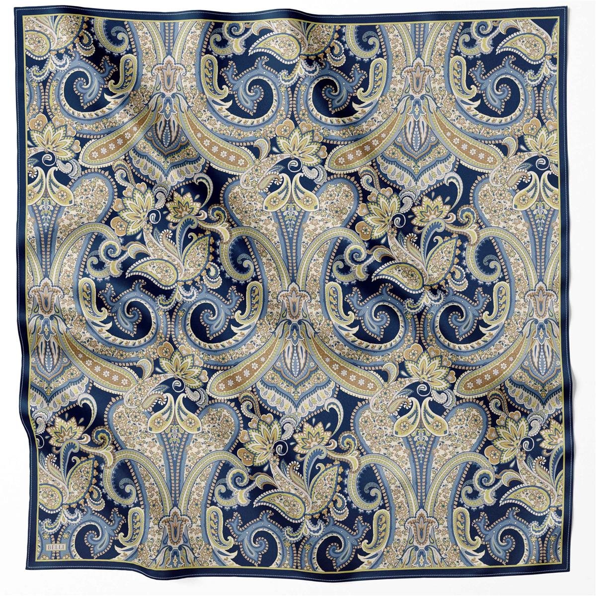 BELLİ ETNİK DESEN İPEK EŞARP