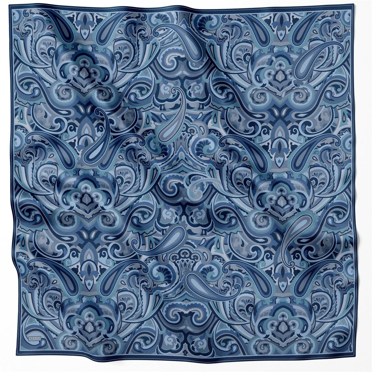 BELLİ ETNİK DESEN İPEK EŞARP