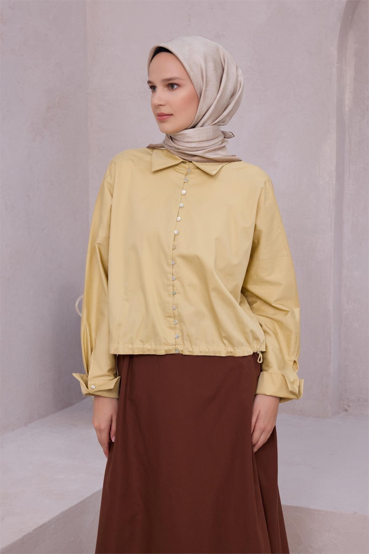 BELLİ GEOMETRİK DESEN İPEK EŞARP