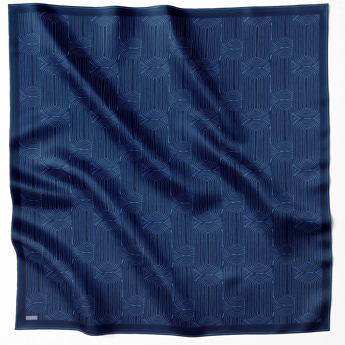 BELLİ GEOMETRİK DESEN İPEK EŞARP