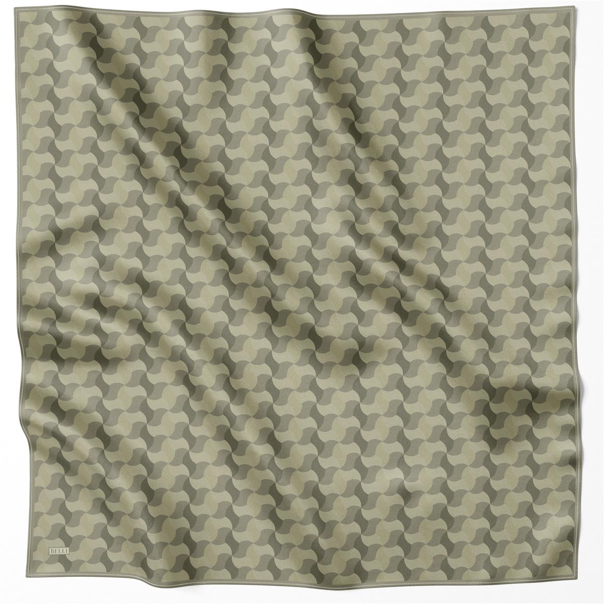 BELLİ GEOMETRİK DESEN İPEK EŞARP