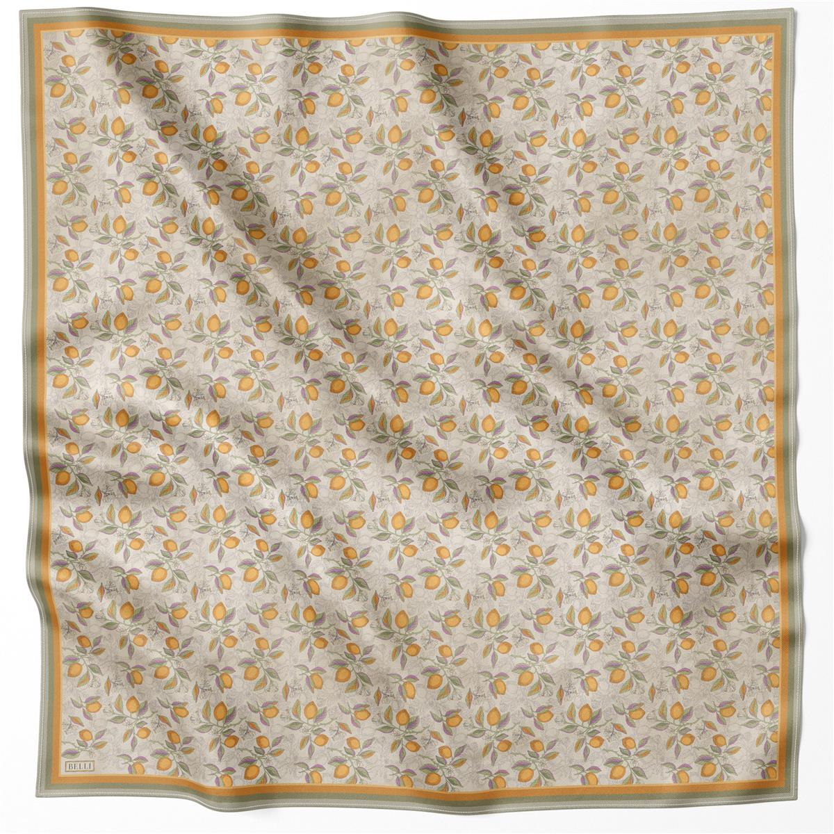 Belli Limon İpek Eşarp