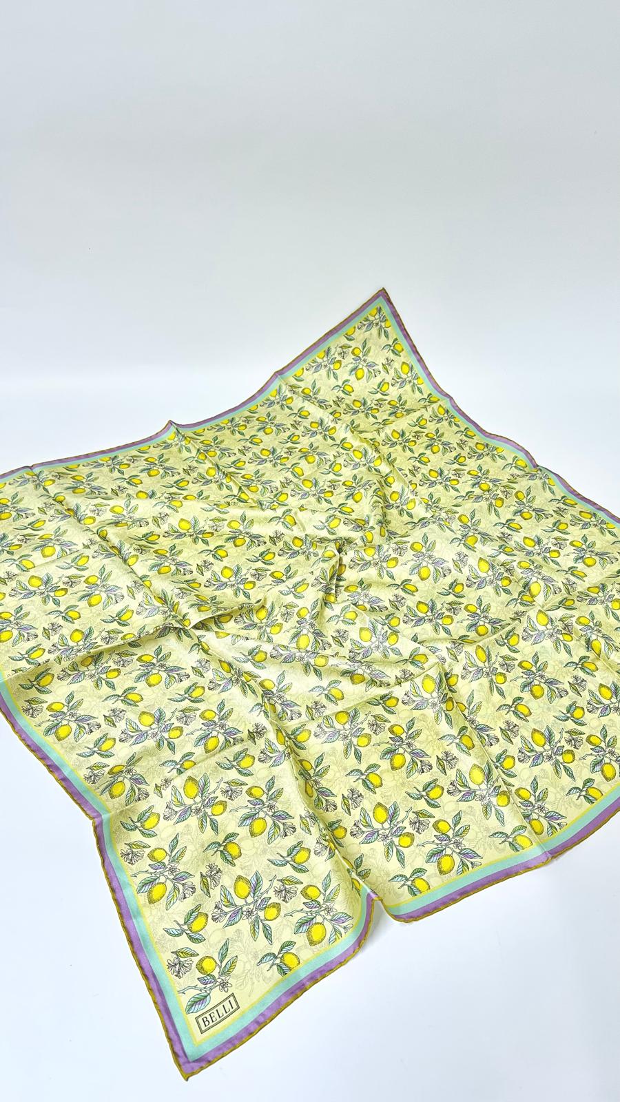 Belli Limon Desen Eşarp