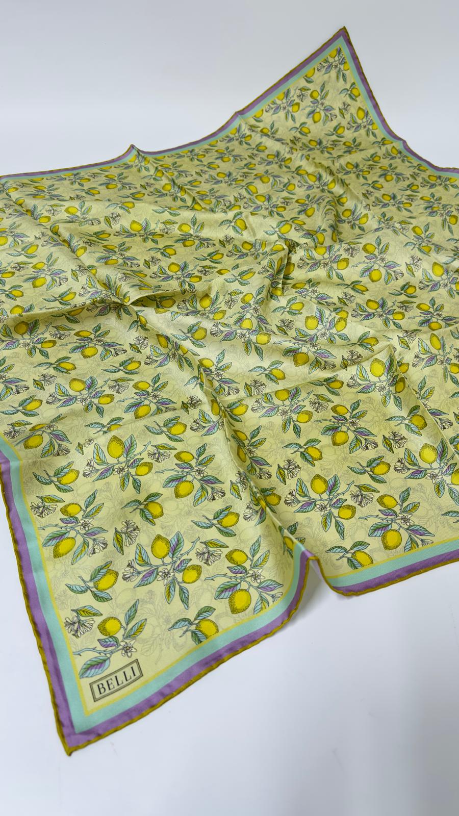 Belli Limon Desen Eşarp