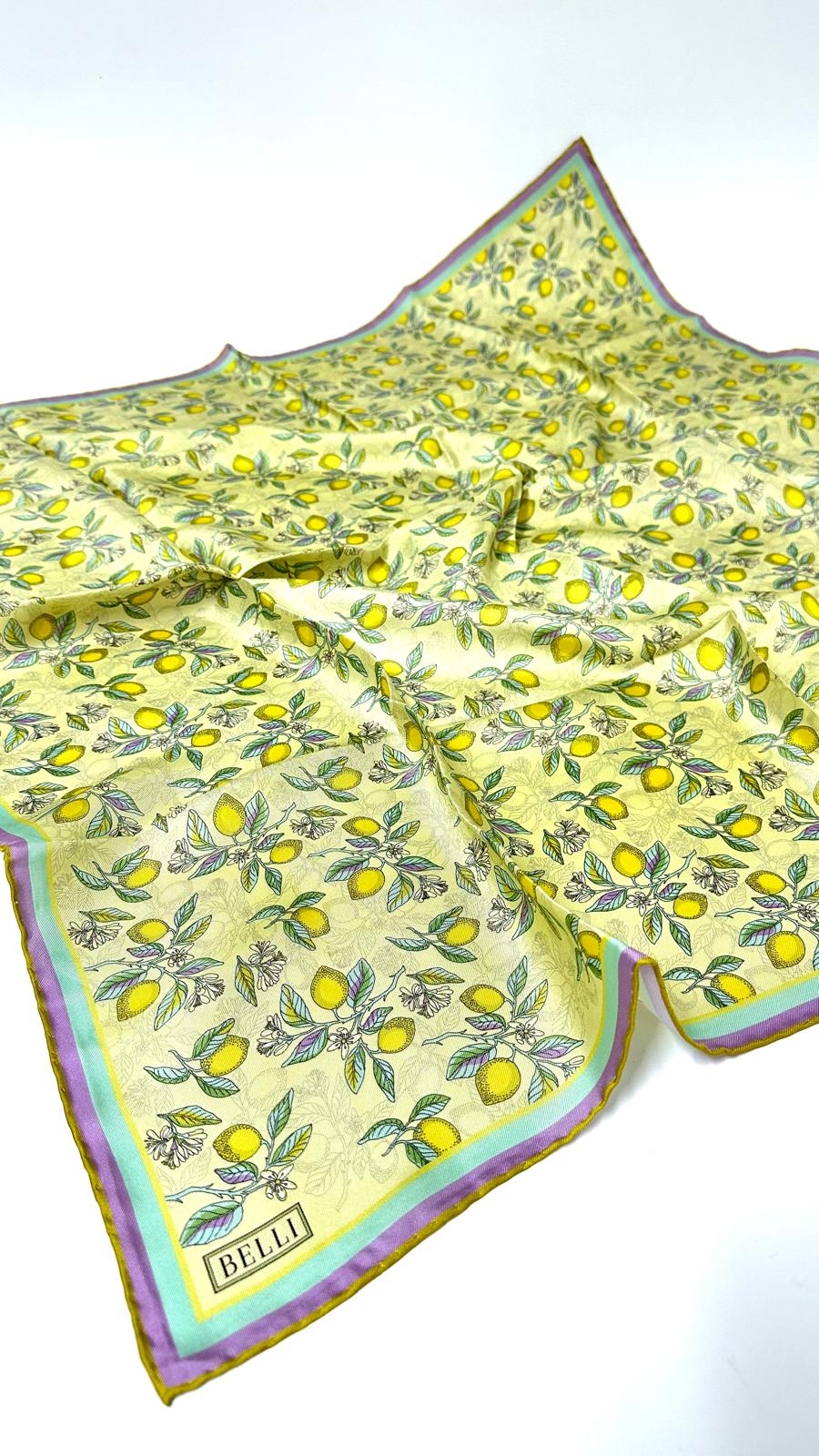 Belli Limon Desen Eşarp