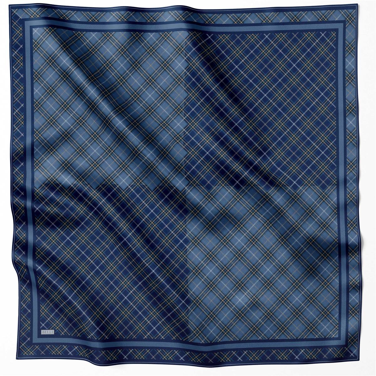 BELLİ EKOSE DESEN İPEK EŞARP