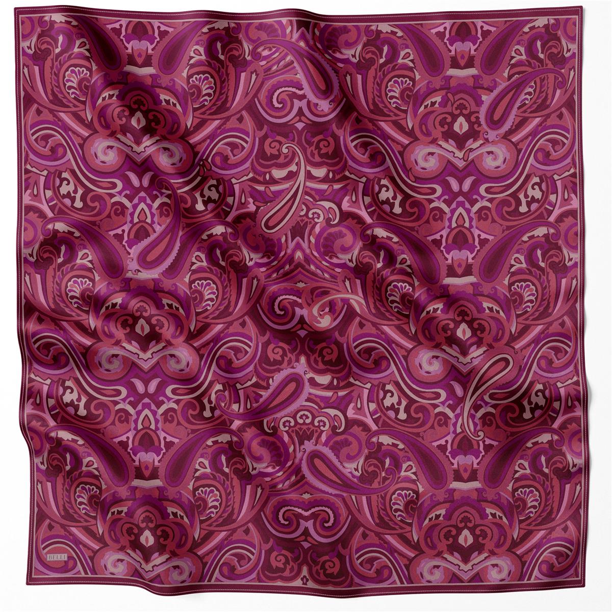 BELLİ ETNİK DESEN İPEK EŞARP