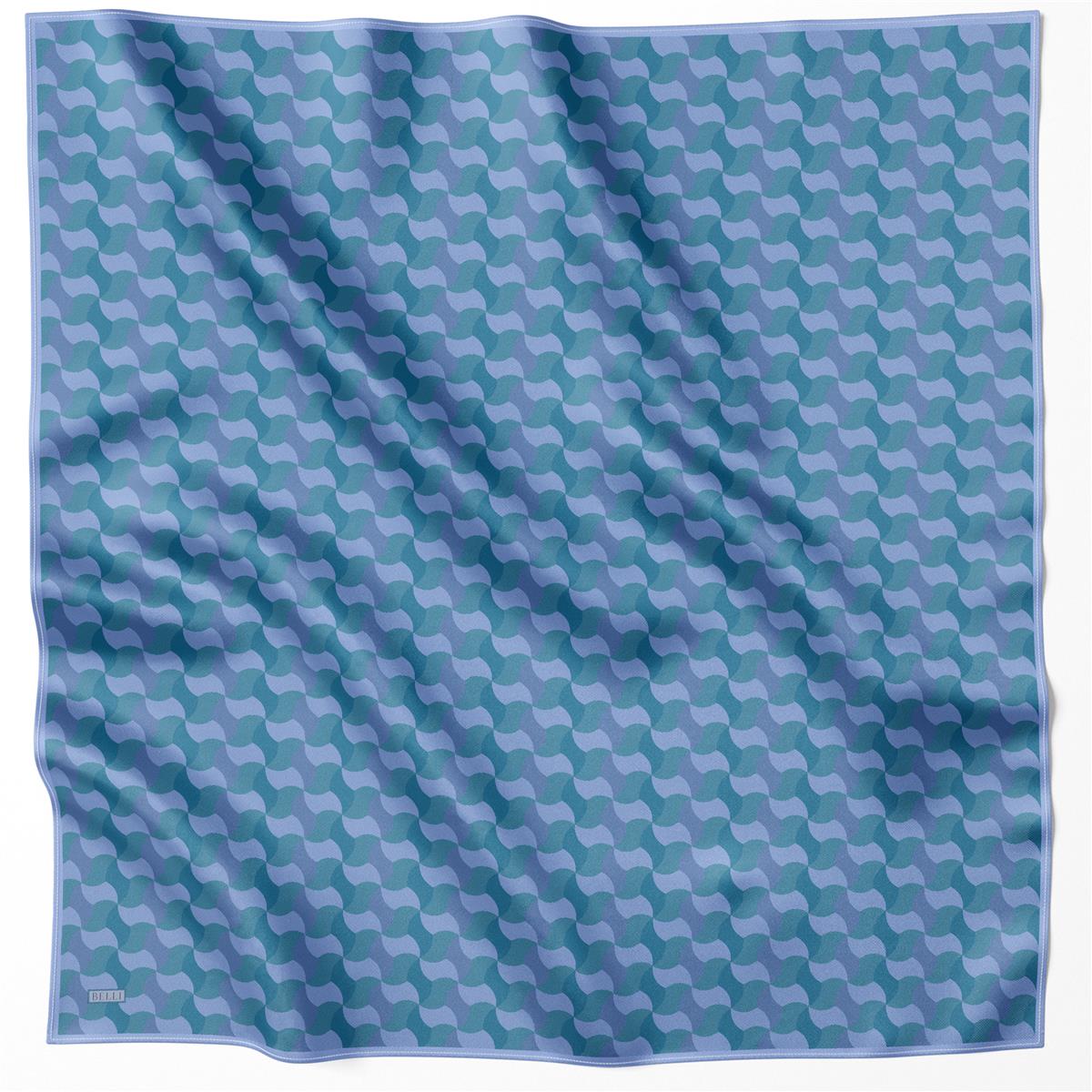 BELLİ GEOMETRİK DESEN İPEK EŞARP