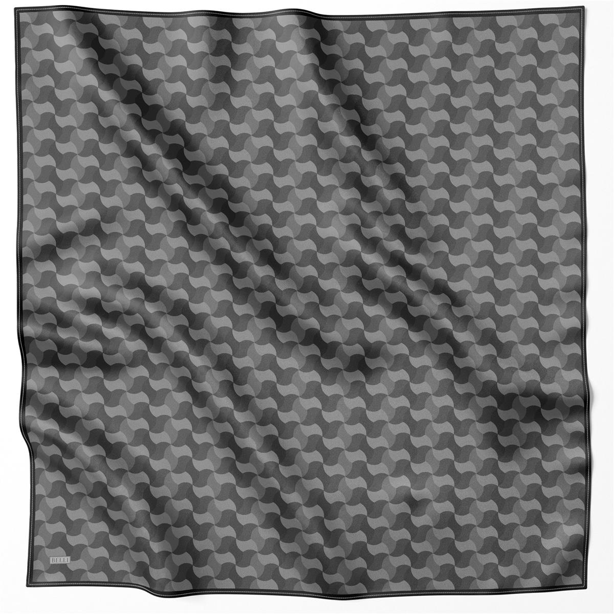 BELLİ GEOMETRİK DESEN İPEK EŞARP