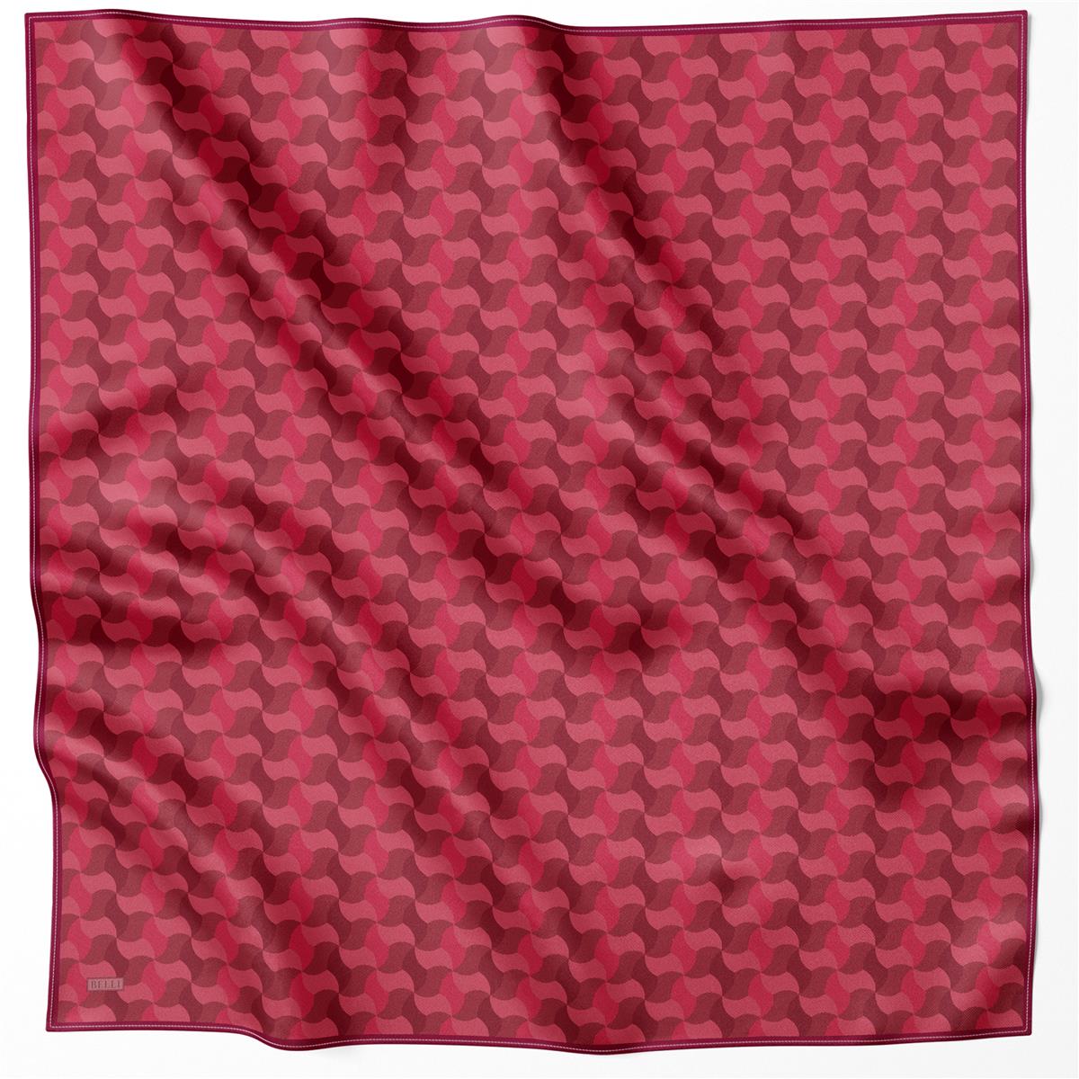 BELLİ GEOMETRİK DESEN İPEK EŞARP